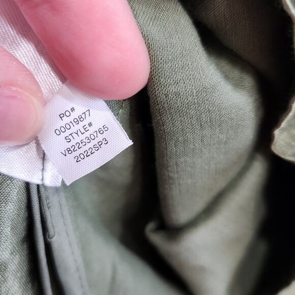 Vince Strapless Metallic Shimmer Green Cocktail Dress Sweetheart Neckline Size 0 - Picture 10 of 10